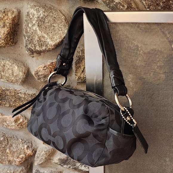 COACH M0869-13439 Parker Optic Art Black Signature Shoulder Bag - Picture 2 of 16